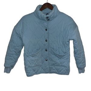 Alya Women's Light Blue Quilted Jacket